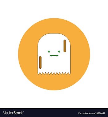 In flat design halloween icon vector image