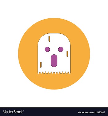 In flat design halloween icon vector image