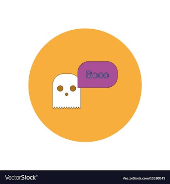 In flat design halloween icon vector image