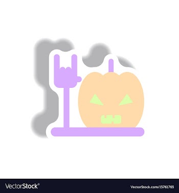 In flat design halloween icon vector image