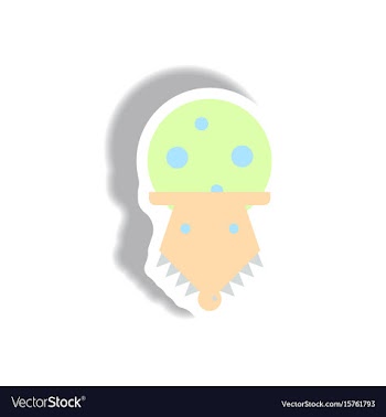 In flat design halloween icon vector image