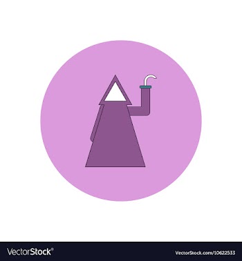 In flat design Halloween vector image