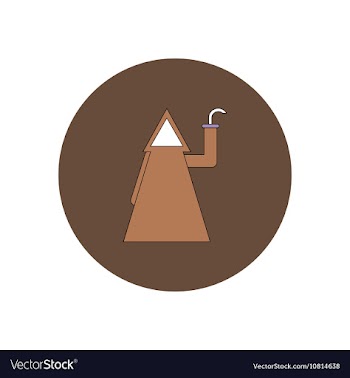 In flat design Halloween vector image