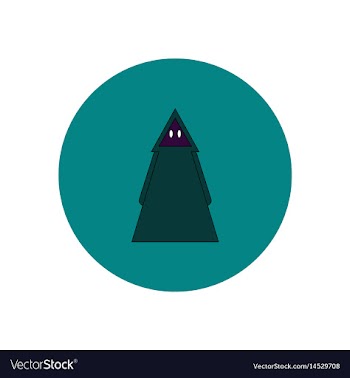 In flat design halloween vector image