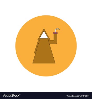 In flat design halloween vector image