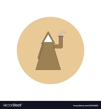 In flat design halloween vector image
