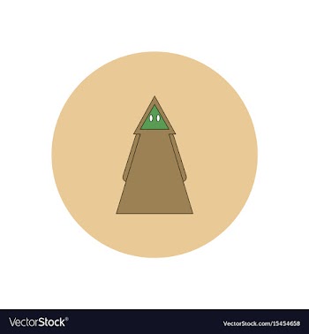 In flat design halloween vector image