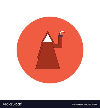 In flat design halloween vector image