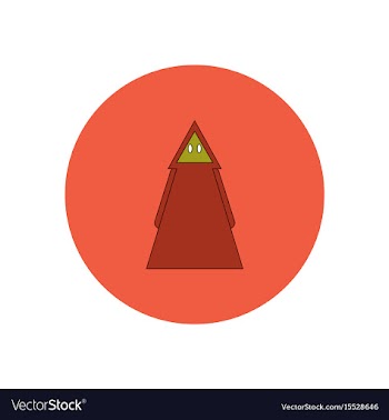 In flat design halloween vector image