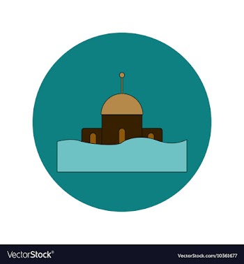 In flat design of a building vector image