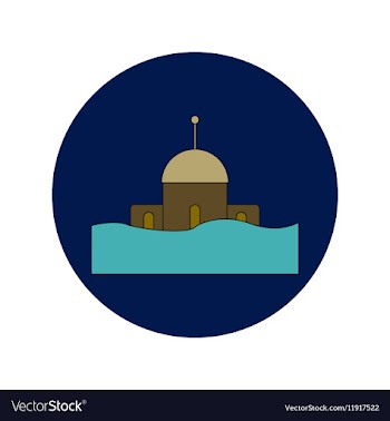 In flat design of a building vector image