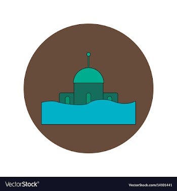 In flat design of a building vector image