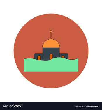 In flat design of a building vector image