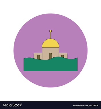 In flat design of a building vector image