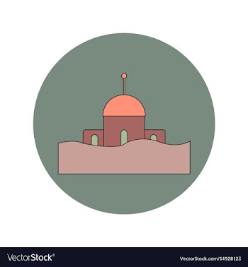 In flat design of a building vector image