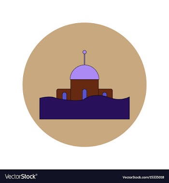 In flat design of a building vector image