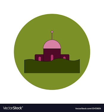 In flat design of a building vector image