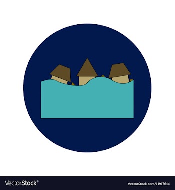 In flat design of a buildings vector image