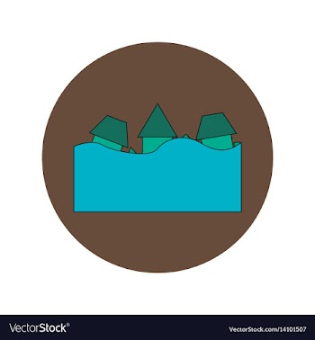 In flat design of a buildings vector image