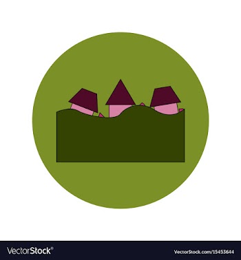 In flat design of a buildings vector image
