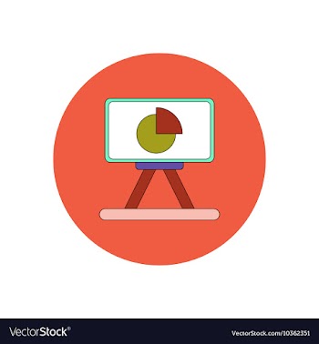In flat design of Business pie vector image