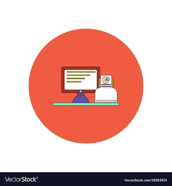 In flat design of Business pie vector image