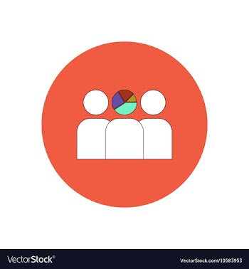 In flat design of Business pie vector image
