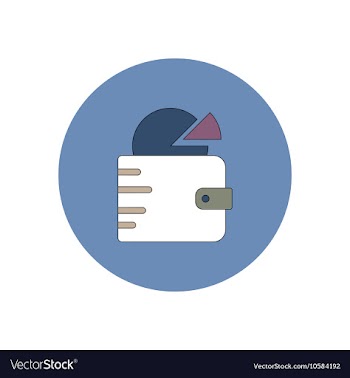 In flat design of Business pie vector image
