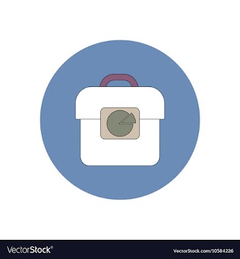 In flat design of Business pie vector image