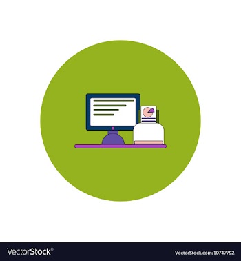 In flat design of Business pie vector image