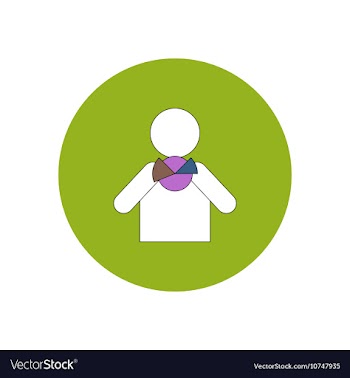 In flat design of Business pie vector image