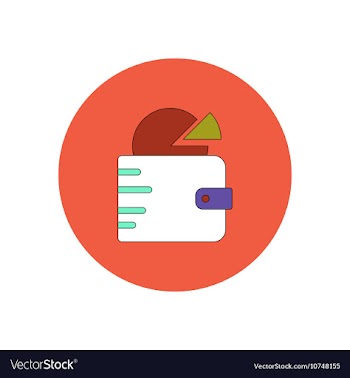 In flat design of Business pie vector image