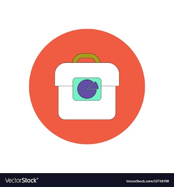 In flat design of Business pie vector image