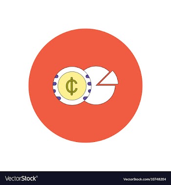 In flat design of Business pie vector image
