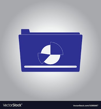 In flat design of Business pie vector image