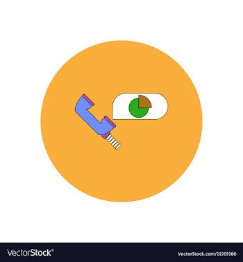 In flat design of Business pie vector image