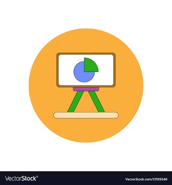 In flat design of Business pie vector image