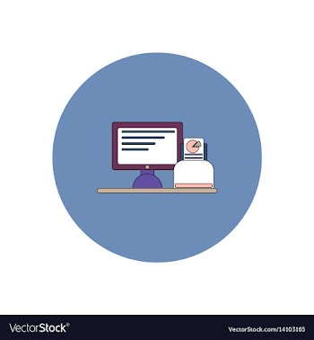 In flat design of business pie vector image
