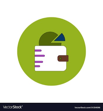 In flat design of business pie vector image