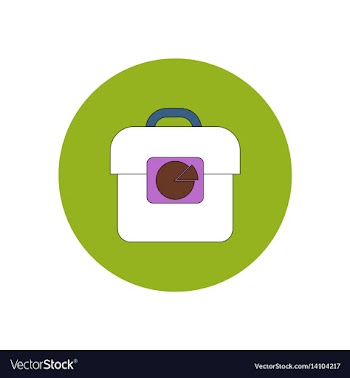 In flat design of business pie vector image