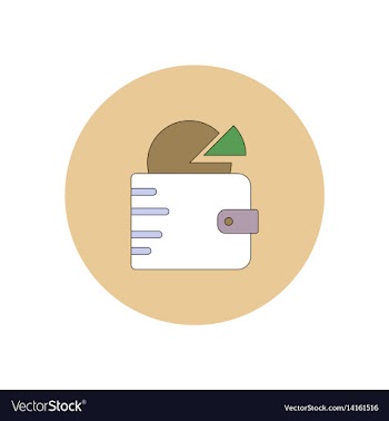 In flat design of business pie vector image