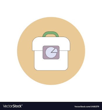 In flat design of business pie vector image