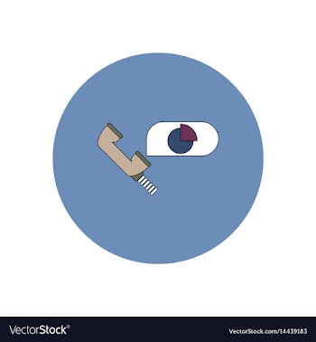 In flat design of business pie vector image