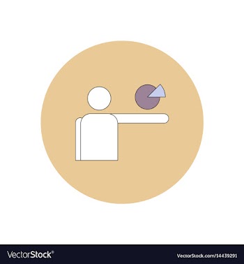 In flat design of business pie vector image