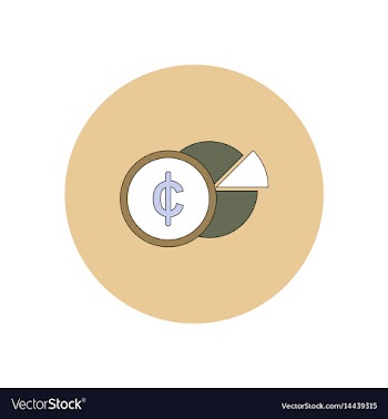 In flat design of business pie vector image
