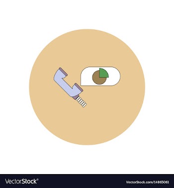 In flat design of business pie vector image