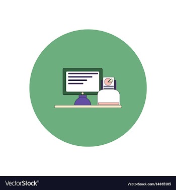 In flat design of business pie vector image