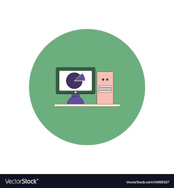 In flat design of business pie vector image