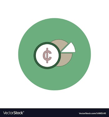 In flat design of business pie vector image