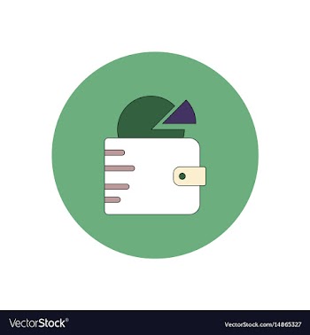 In flat design of business pie vector image